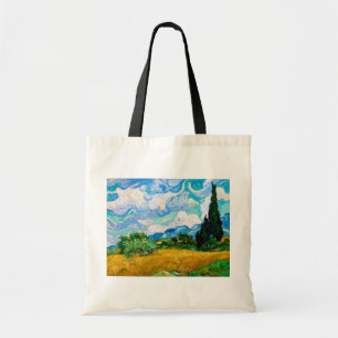 Bolso De Tela Campo de trigo con cipreses, Van Gogh