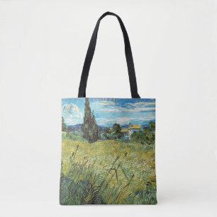 Bolso De Tela Campo de Trigo Verde Vincent van Gogh