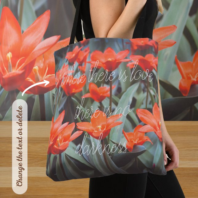 Bolso De Tela Campo de tulipán rojo (Subido por el creador)