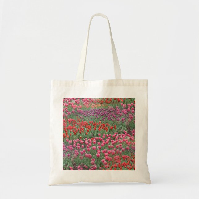 Bolso De Tela Campo De Tulipanes (Frente)