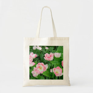 Bolso De Tela Campo de tulipanes rosados