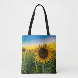 Bolso De Tela Campo del girasol de Kansas