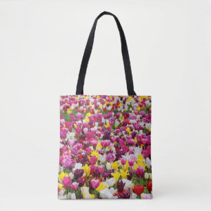 Bolso De Tela campo lleno de tulipanes