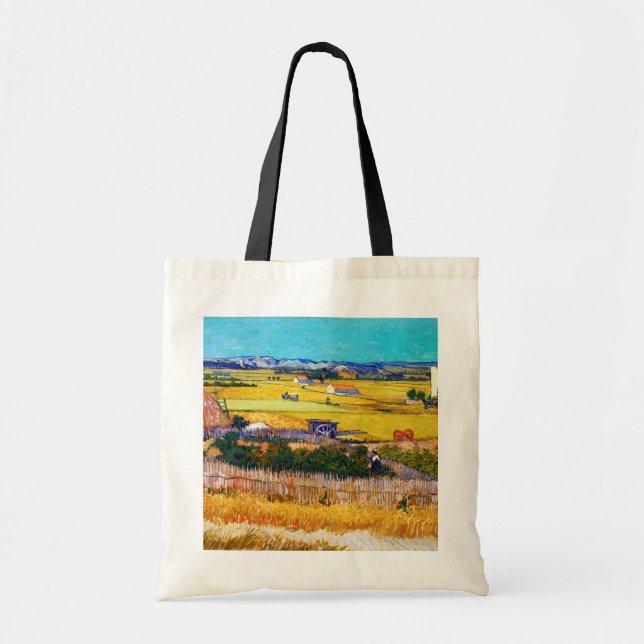 Bolso De Tela Campo otoñal, Van Gogh (Frente)
