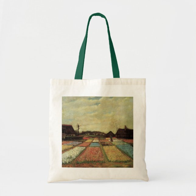 Bolso De Tela Campos de Bulbos de Vincent van Gogh (Frente)