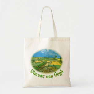 Bolso De Tela Campos de trigo en Auvers bajo cielo nublado, van