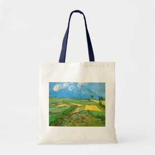 Bolso De Tela Campos de Trigo Van Gogh en Auvers bajo cielo nubl