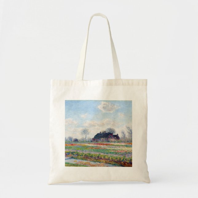 Bolso De Tela Campos de Tulipanes de Claude Monet en Sassenheim  (Frente)