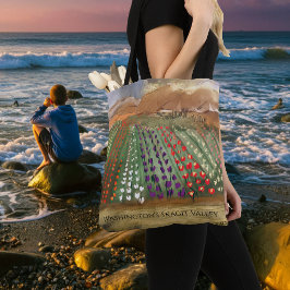 Bolso De Tela Campos de Tulipanes de WA Skagit Valley Soñando en
