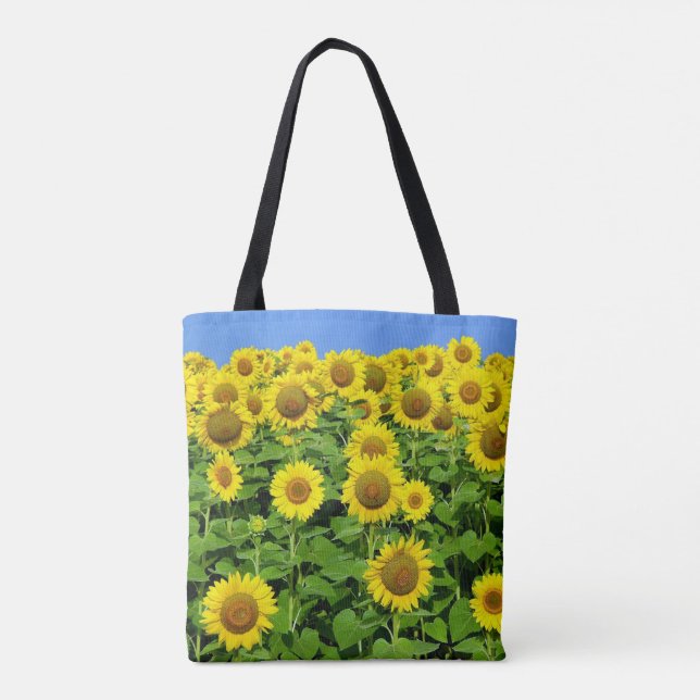 Bolso De Tela Campos del girasol (Reverso)