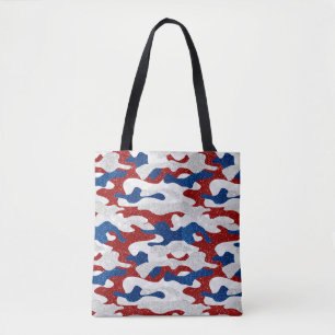 Bolso De Tela Camuflaje Americano Brillo 4 de Julio