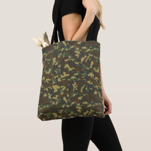 Bolso De Tela Camuflaje de bosque
