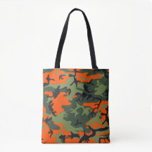 Camuflaje de camo negro, verde, naranja