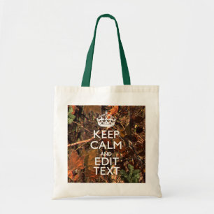 Bolso De Tela Camuflaje de temporada de otoño mantén tranquilo t