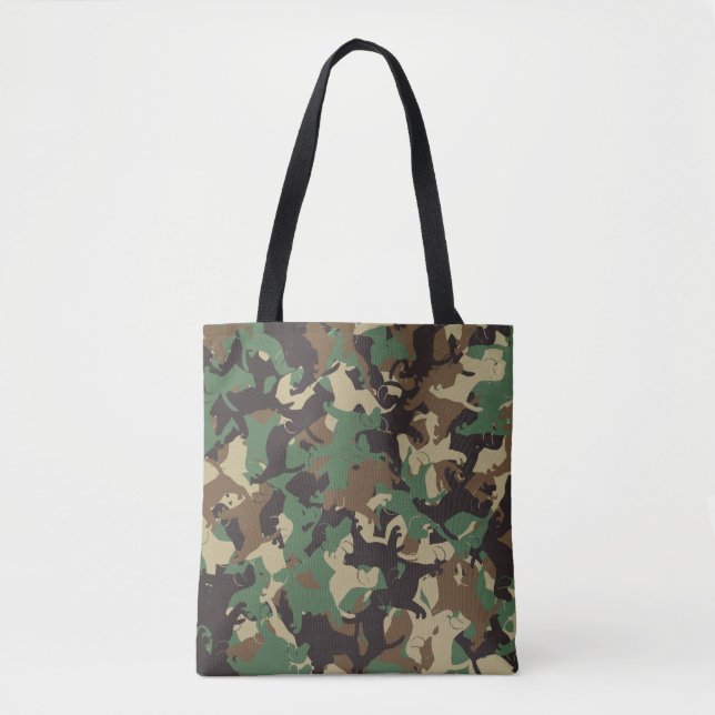 Bolso De Tela Camuflaje del beagle (Anverso)