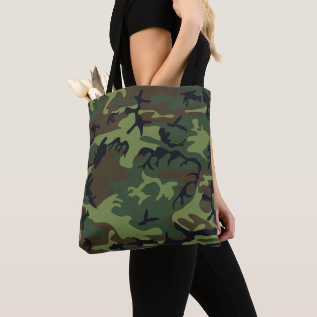 Bolso De Tela Camuflaje Ejército Camo (Detalle)