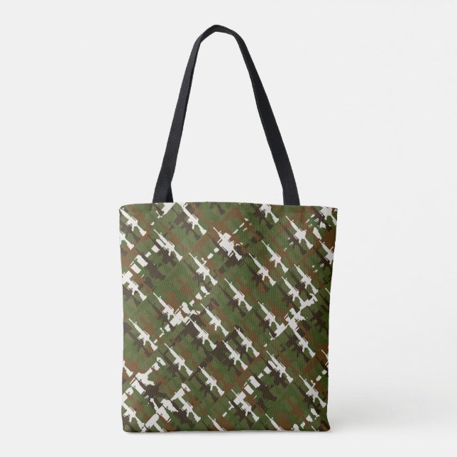 Bolso De Tela Camuflaje militar Guay Rifle GI Style Camo (Reverso)