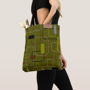 Bolso De Tela Camuflaje moderno de mediados de siglo