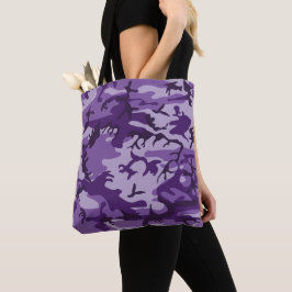 Bolso De Tela Camuflaje morado, ejército