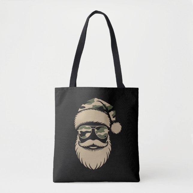 Bolso De Tela Camuflaje navideño de gafas de sol (Anverso)