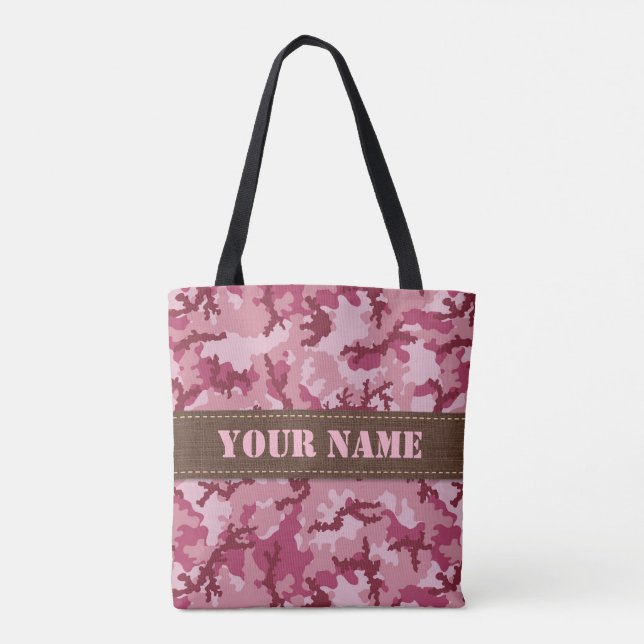 Bolso De Tela Camuflaje rosa (Reverso)