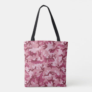 Bolso De Tela Camuflaje rosa