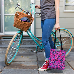 Bolso De Tela Camuflaje rosa rojo violeta Camo Pattern Toque Bag