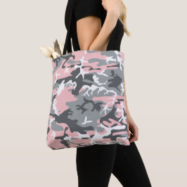 Bolso De Tela Camuflaje rosa y gris, ejército, ejército