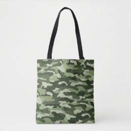 Bolso De Tela Camuflaje verde