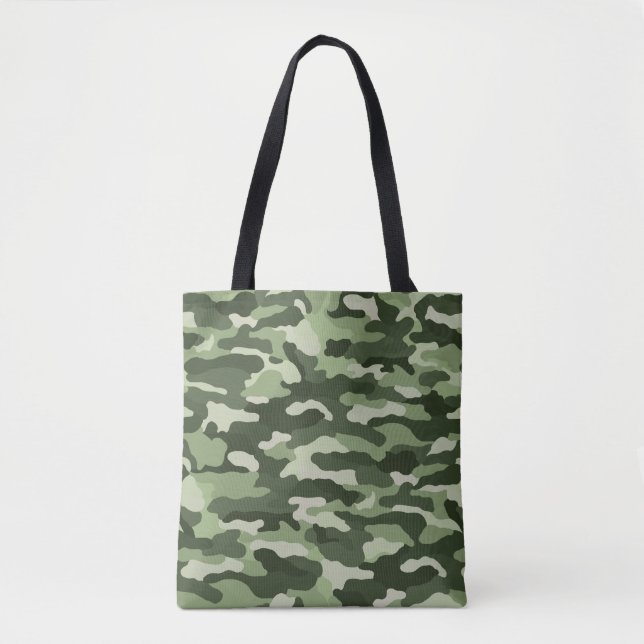 Bolso De Tela Camuflaje verde (Anverso)