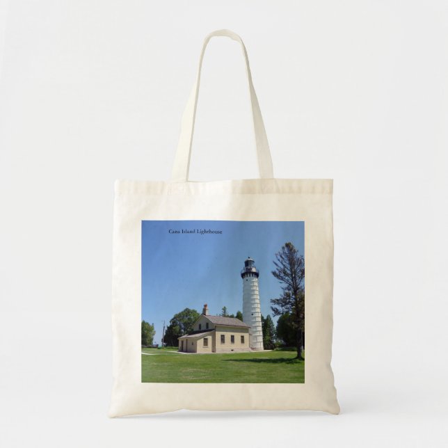 Bolso De Tela Cana Island Lighthouse tote bag (Frente)