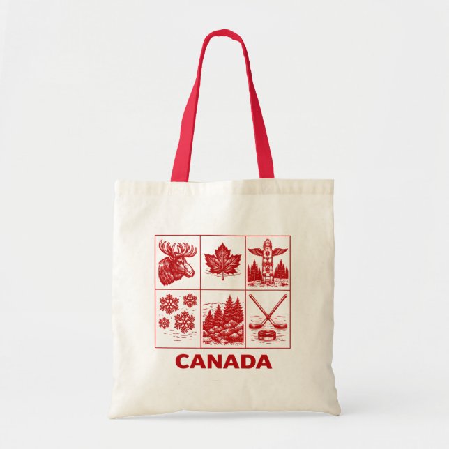 Bolso De Tela Canadá (Frente)