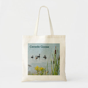 Bolso De Tela Canadá Geese Y Cattails