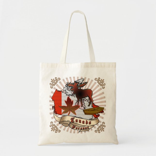 Bolso De Tela Canadá por Siempre (Frente)