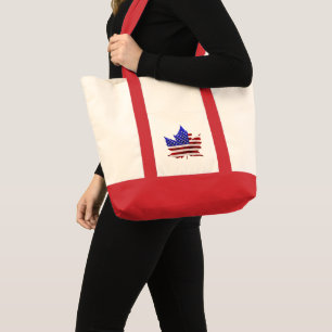 Bolso De Tela Canadá USA Tote Bags Canada / US Souvenir Bags