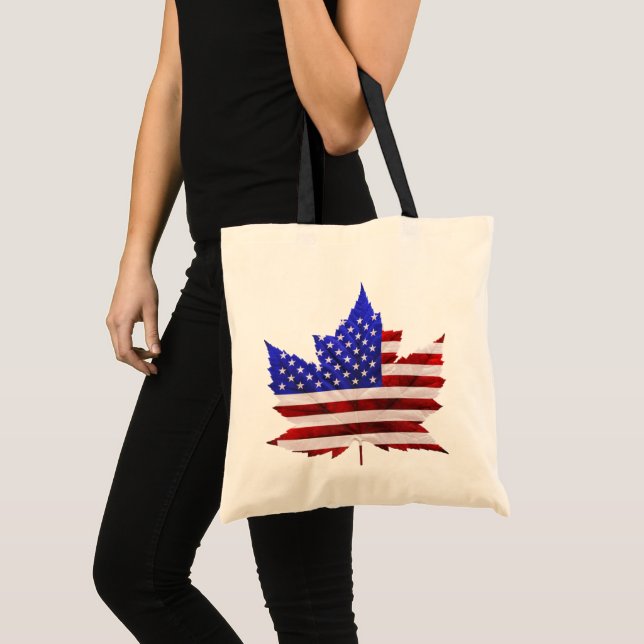 Bolso De Tela Canadá USA Tote Bags Canada / US Souvenir Bags (Anverso (producto))