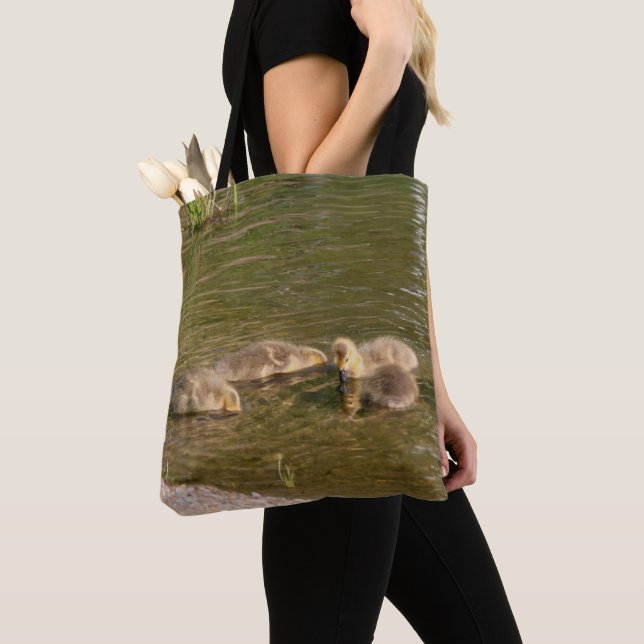 Bolso De Tela Canadá: Vida silvestre de los góseos bebés (Detalle)
