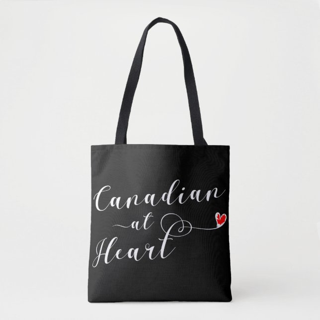Bolso De Tela Canadiense At Heart Grocery Bag, Canadá (Anverso)