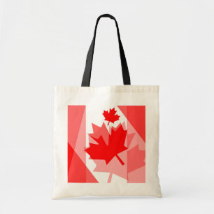 Bolso De Tela Canadiense de estilo con capas de hojas de arce ro