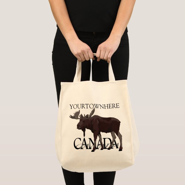 Bolso De Tela Canadiense Moose Tote Bag Personalizado Canada Bag (Anverso (producto))