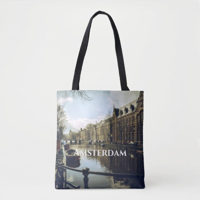 Bolso De Tela Canal de Amsterdam  (Anverso)