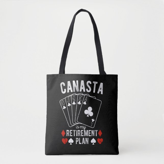 Bolso De Tela Canasta es mi plan de retiro (Anverso)