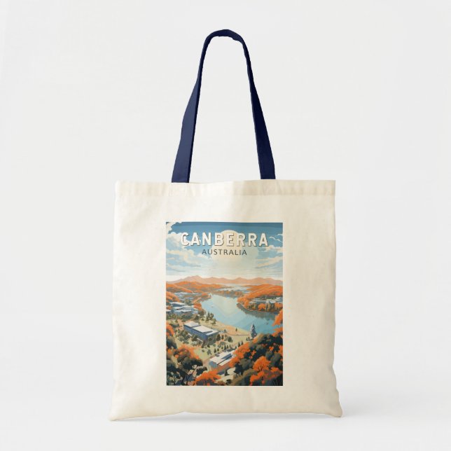 Bolso De Tela Canberra Australia Viajes de arte (Frente)