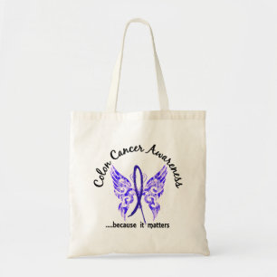 Bolso De Tela Cáncer de colon de la mariposa 6,1 del tatuaje de