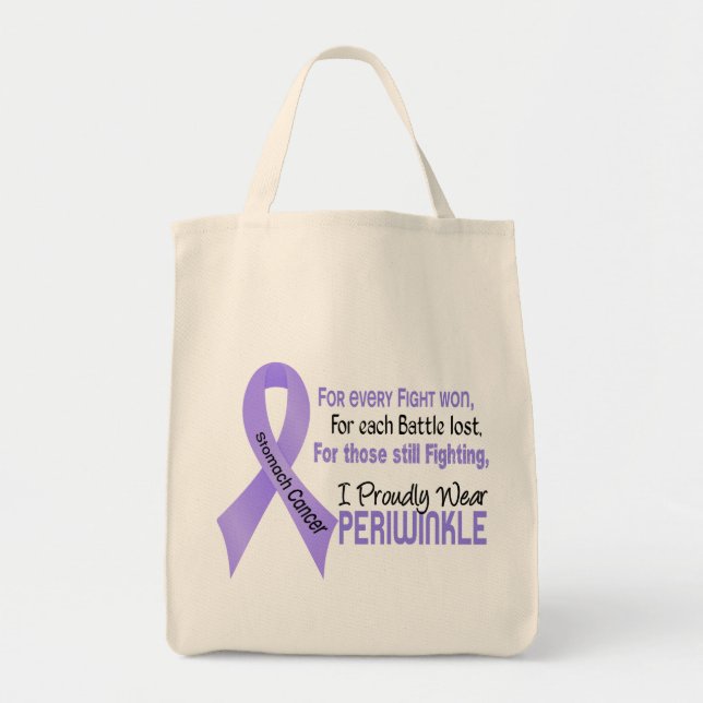 Bolso De Tela Cáncer de estómago llevo orgulloso el bígaro 1 (Frente)