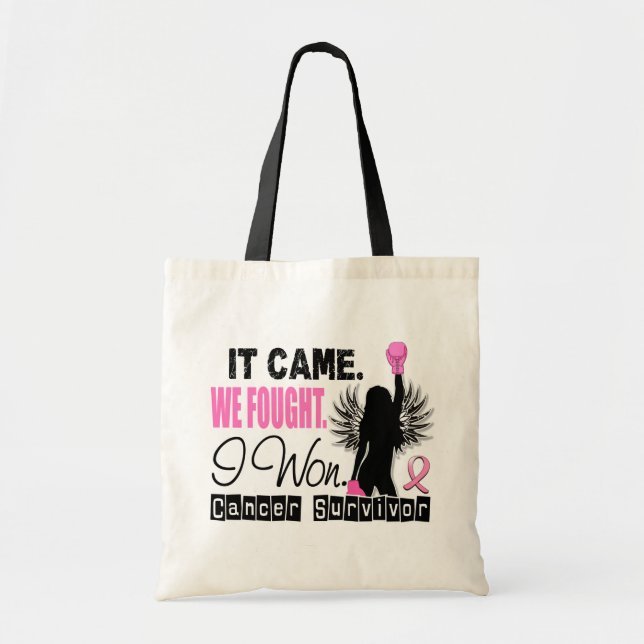 Bolso De Tela Cáncer de pecho del superviviente 22 (Frente)