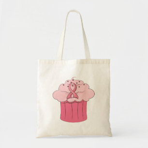 Bolso De Tela Cáncer de pecho rosado de la magdalena de la cint