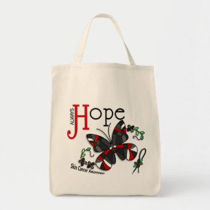 Bolso De Tela Cáncer de piel de la mariposa del vitral