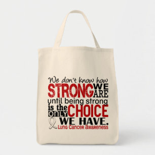 Bolso De Tela Cáncer de pulmón cómo es fuerte somos