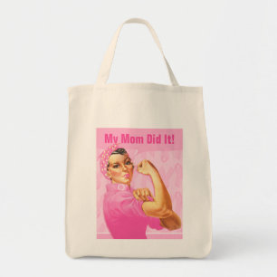 Bolso De Tela Cáncer del personalizado del remachador de Rosie